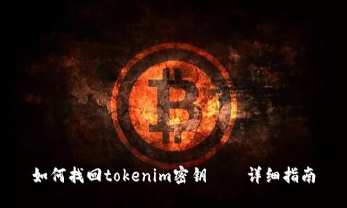 如何找回tokenim密钥——详细指南